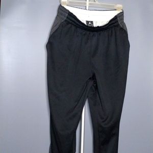 Jordan track pants Small black and gray